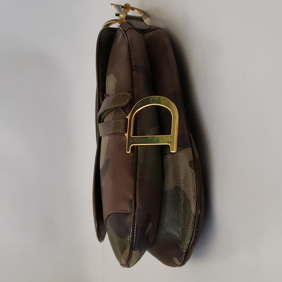 Y2K Rare Dior Camouflage Saddlebag - Picture 5 of 16